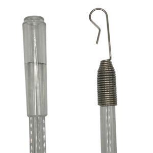 frusta plexiglass manico molla nichelata