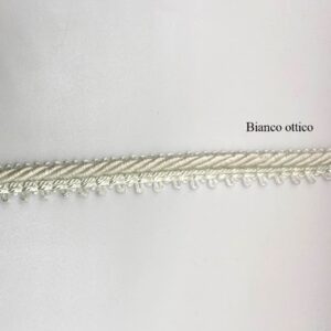 bordino cordonetto lucido bianco ottico