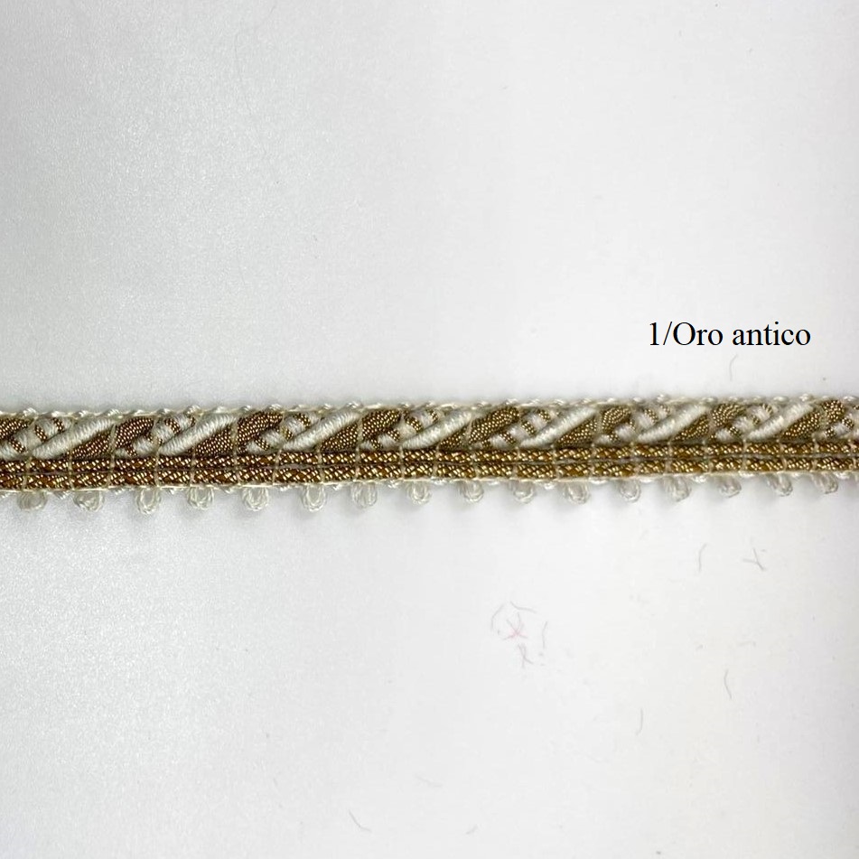 bordino cordonetto lurex 1.oro antico