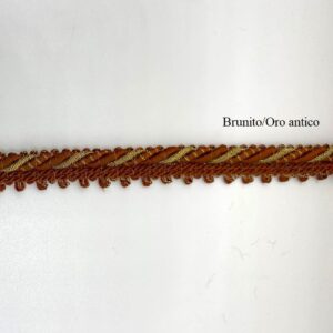 bordino cordonetto lurex brunito.oro antico