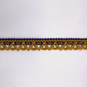 bordo punta col. blu giallo