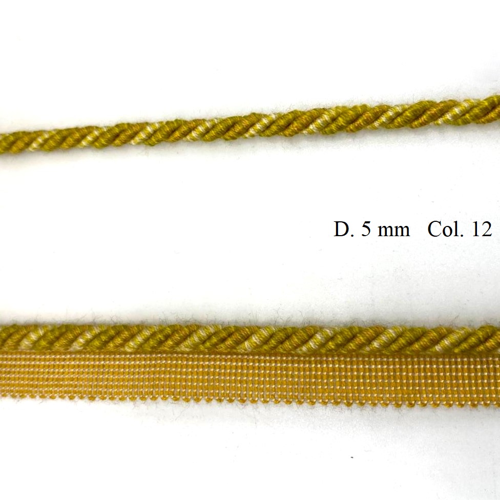 cordone d. 5 bicolore giallo