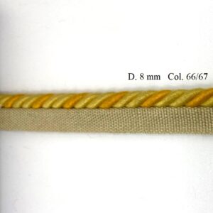 cordone d. 8 bicolore giallo arancio