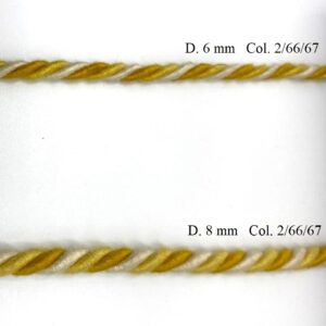 cordone d. 8 e d. 6 bicolore giallo