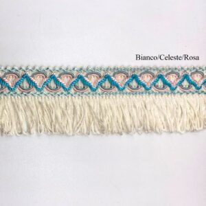frangia col. rosa celeste bianco