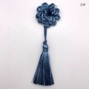 rosetta e fiocchetto bicolore blu e celeste