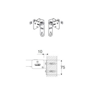 coppia supporti laterali