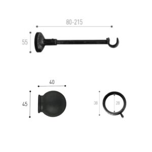 supporto lungo finale sfera anello gea 20