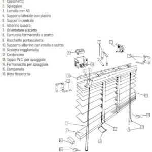 tenda veneziana 50 mm