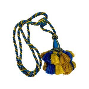 Bracciale fermatenda grande blu giallo