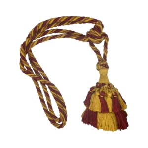 bracciale fermatenda grande giallo bordeaux
