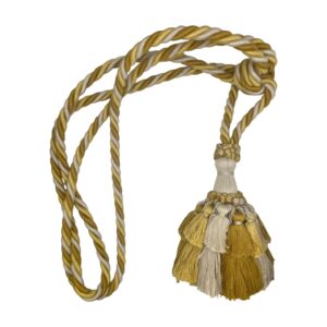 bracciale fermatenda grande giallo panna