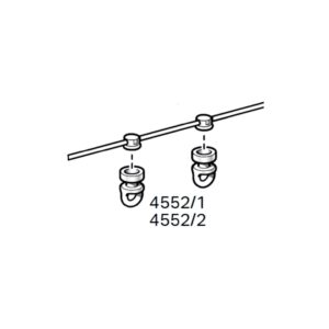 Catenella distanziatrice con scivolo bianco