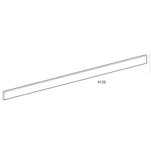 Contrappeso fondotenda alluminio 4x40 mm