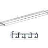 Profilo in alluminio 4 canali 80 x 15 mm Oriente