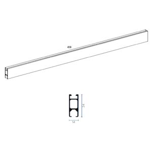 Profilo in alluminio Separè