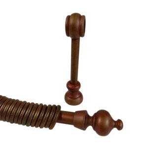 scorritenda in legno d.23 mm rosso antico