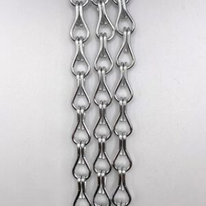 tenda per uscio a catena argento