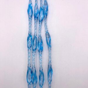 tenda per uscio a fili ritorti celeste