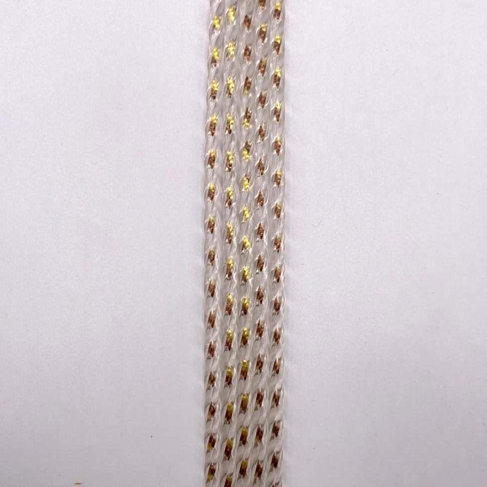 tenda per uscio filo colorato giallo marrone