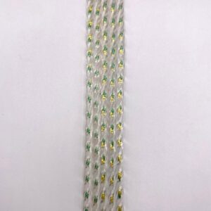 tenda per uscio filo colorato verde giallo