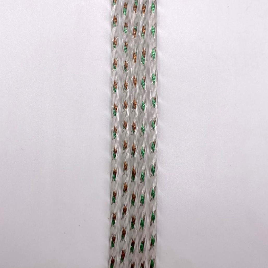 tenda per uscio filo colorato verde marrone