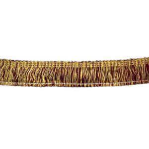 frangia spazzolino col. bordeaux_oro